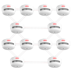 XS01-WR - Mini rilevatore di fumo standalone X-Sense - Consente di collegare 24 rilevatori tramite RF 868MHz - Durata della batt