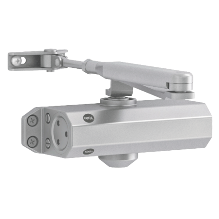 YALE-DOORCLOSER-4500-ST - Chiudiporta con braccio articolato - Montato a parete e reversibile - Apertura tradizionale - Per port