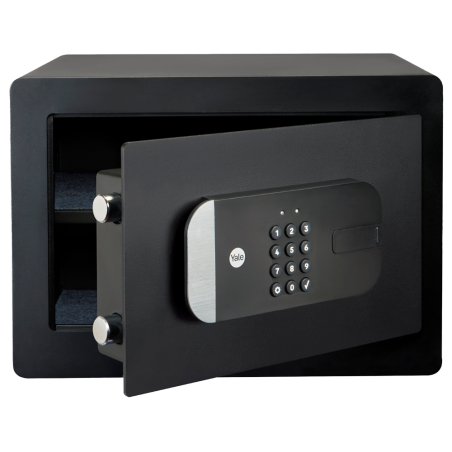 YALE-SMARTSAFEBOX - Cassaforte smart BLE - Apertura tramite PIN, chiave fisica e APP - Sensore di stato della porta - Alimentazi