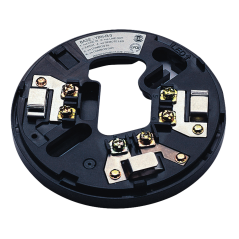 YBN-R/6(BLK) - Base di montaggio convenzionale - Nero - Contatti in acciaio inox - Compatibile con cavi da 2,5 mm2 - Contatti di