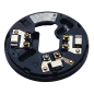 YBN-R/6(BLK) - Base di montaggio convenzionale - Nero - Contatti in acciaio inox - Compatibile con cavi da 2,5 mm2 - Contatti di