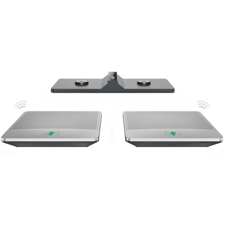 YL-CPW90DD10KPACK - Microfono wireless - Portata 3m e 360º - Intervallo di frequenza 100Hz -7 KHz - Pulsante Mute con indicatore