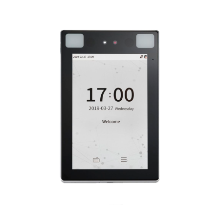 ZK-GL-PROFACE-X-P-2-W - Controllo accessi e presenze IP68 IK04 - Riconoscimento facciale, del palmo della mano, scheda MF e PIN 