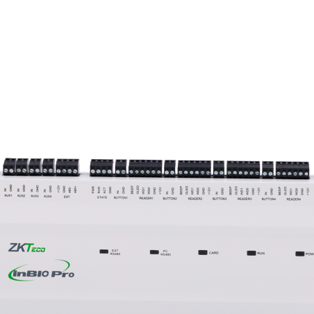 ZK-INBIO460PRO - Controller di accesso con identificazione multipla - Riconoscimento Facciale, impronta digitale, scheda, QR din