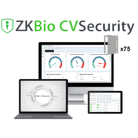 ZK-SOF-BIOCV-75 - Licenza software per il controllo accessi - Modulo base per il controllo accessi - 75 porte - Utenti, orari e 