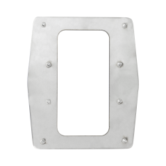ZK-TSA10 - Placca di acciaio personalizzata per tornelli - Cornice di finitura per lettori biometrici - Adatta ai lettori ZK-FR1