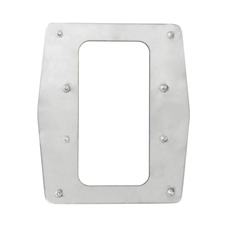 ZK-TSA10 - Placca di acciaio personalizzata per tornelli - Cornice di finitura per lettori biometrici - Adatta ai lettori ZK-FR1