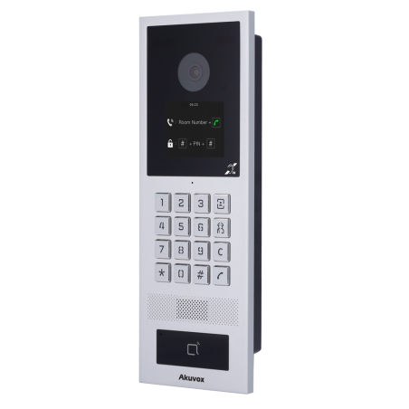 AK-S532-BIM - Videocitofono IP antivandalo IK08 - Telecamera 2 Mpx | Audio bidirezionale e BIM - Scheda EM/MF, NFC, BLE e PIN |