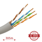 UTP5E-300-H - Cavo UTP Safire - Categoria 5E - Bobina da 305 metri - Cover grigia - Diametro 5.5 mm - Privo di alogeni UTP5E-300-H - Cavo UTP Safire - Categoria 5E - Bobina da 305 metri - Cover grigia - Diametro 5.5 mm - Privo di alogeni