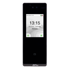 ZK-VL-SENSEFACE-3B-1-W - Controllo accessi e presenza IP65 - Riconoscimento Facciale, scheda EM e PIN - 3.000 volti | 150.000 re