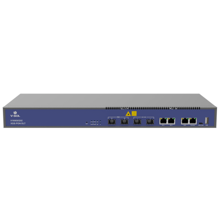 VSOL-V1600XG02 - V-SOL 2 GPON XG-PON/XGS-PON OLT - Porte RJ45 10/100/1000 Mbps + Porta SFP+ 1/10Gigabit - Fino a 256 ONT per dis