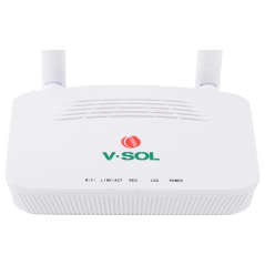 VSOL-V2801RGW - V-SOL Router ONT Wi-Fi 4 - 1X PON 1x LAN RJ45 10/100/1000Mbps - 802.11ac 2x2 dual band 2.4 e 5GHz - Ideale per l