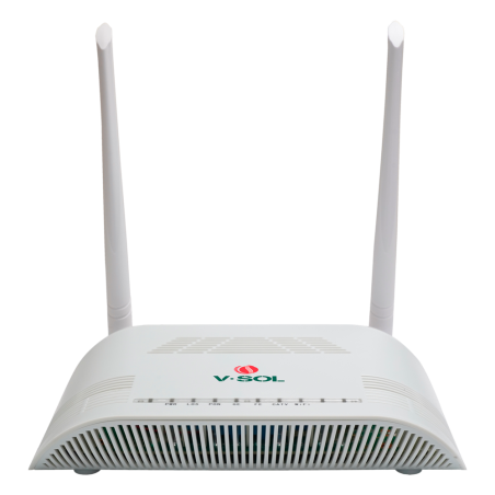 VSOL-V2802GWT - V-SOL Router ONT Wi-Fi 4 CATV - 1X PON 1x LAN RJ45 FE 1x LAN RJ45 GE 1x CATV - 802.11ac 2x2 dual band 2.4 e 5GHz