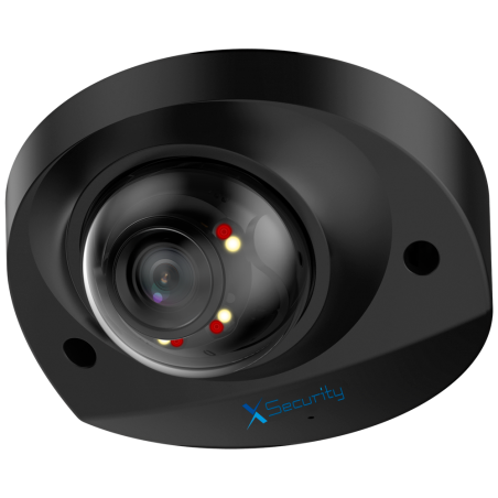 XS-IPD909A-4P-DL-WIZ-BLACK - X-Security Telecamera IP Mini Dome - 4 Megapixel (2688x1520)_x000D_ - Lente fissa 2.8mm - WDR 120dB