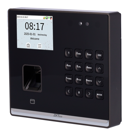 ZK-TA-GTC2F-H-1-W - Controllo presenza e accesso semplice - Riconoscimento Facciale, impronta digitale, scheda EM e PIN - 1.000 