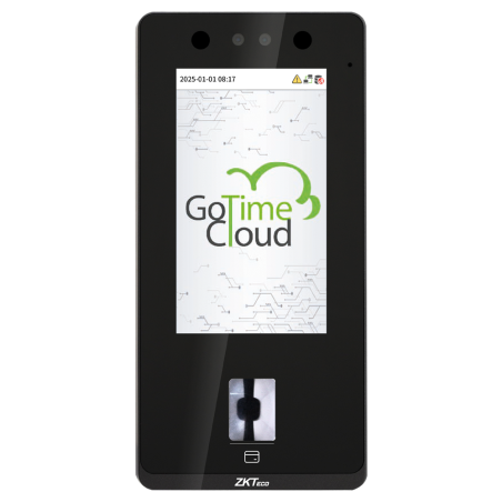 ZK-TA-GTC6F-1 - Rilevazione presenze e accesso semplice IP65 - Riconoscimento Facciale, impronte digitali, scheda MF e PIN - 8.0