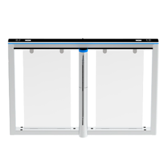 ZK-TS-COMET-S1200-900 - Varco ad accesso bidirezionale - Anta a battente in acrilico - Orari, allarmi e modalità di apertura - L