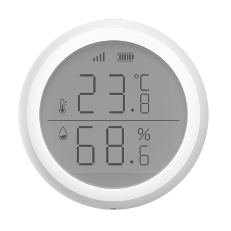 ZTM1-EU-IMOU - Imou Sensore di umidità e temperatura - Display LCD integrato - Zigbee 3.0 - Alta precisione - Richiede HUB - Ada
