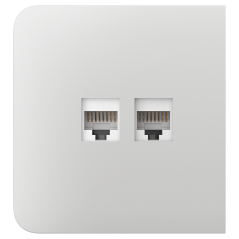 AJ-SIDECOVER-LAN-W - Tapa lateral para enchufe Ethernet - Compatible con AJ-OUTLETCORE-LAN-W - Requiere marco AJ-FRAME - Color b