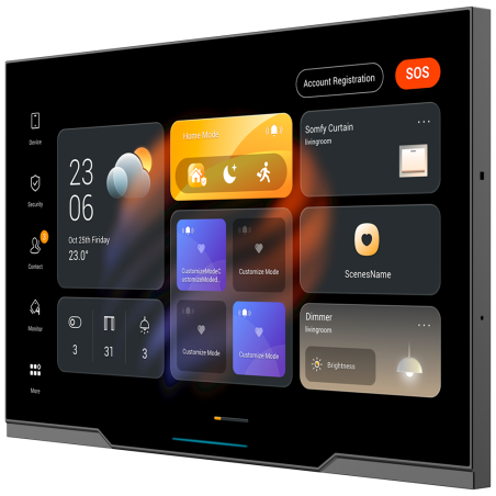 AK-PH81-POE-ST - Monitor Android 12.0 per domotica - Schermo TFT da 10" | Applicazioni di terze parti - Audio bidirezionale | Mo