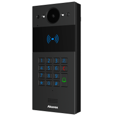 AK-R20K-BLACK - Videocitofono IP da parete - Telecamera 2 Mp | Audio bidirezionale - Apertura con scheda EM/MF, NFC e PIN | 2 re