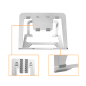 AR-12 - Supporto pieghevole per laptop - Carico massimo 5Kg AR-12 - Supporto pieghevole per laptop - Carico massimo 5Kg