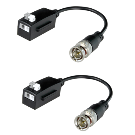 BA612P-HAC-B - Trasmettitore passivo per doppino intrecciato SAFIRE - Ottimizzato per HDTVI, HDCVI e AHD - 1 canale video - Pass