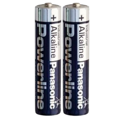 BATT-LR03-P/2P - Panasonic - Batteria AAA/LR03 - Pack di 2 batterie - 1.5 V - Alcalina - Prezzo per batteria. Pack da 2