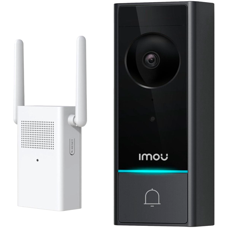 DB60/DS21-PEUR-IMOU - Kit Doorbel DB60 5MP - WiFi 2.4 GHz / 6200 mAh o AC 12~24V - 164º / IR 5m - Pulsante di chiamata / Audio b