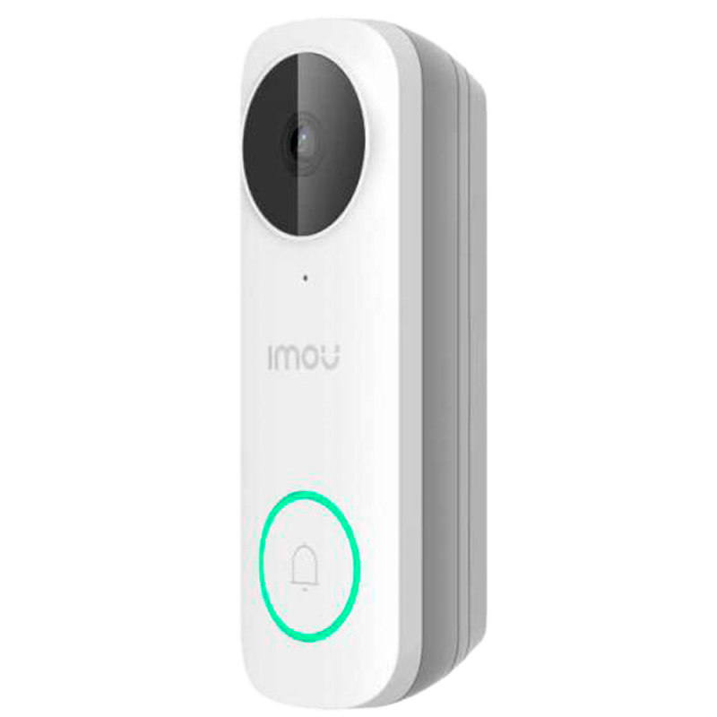 DB61I-W-D4P-IMOU - DB61i Doorbell 5MP - Alimentazione AC / DC - Lente 2.0mm / IR 5m - Audio bidirezionale / Sirena - Sensore PIR