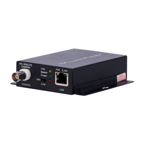 EOC-500-POE-V2 - Cavo coassiale estensore IP | PoE - Può funzionare come trasmettitore o ricevitore - Distanza massima 300 - Lar
