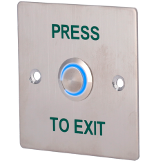 EXITBUTTON303-LED - Pulsante di apertura della porta con LED - Uso professionale - Testato 100.000 usi - NO/NC/COM | Montaggio a