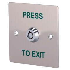 EXITBUTTON307 - Interruttore a chiave - Uso professionale - Testato 500.000 usi - NO/NC/COM | Montaggio a incasso o in superfici