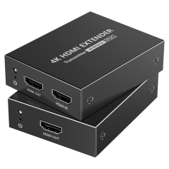 HDMI-EXT-4K60-L - Estensore di segnale HDMI - Distanza 50 m - Risoluzione 4K - Consente connessioni 1:1 - HDMI Loop out - POC - 