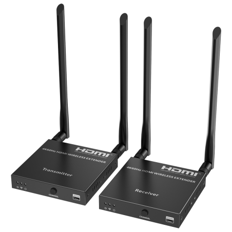 HDMI-EXT-W-4K60-V2 - Extender wireless del segnale HDMI - Distanza 50 m - Risoluzione 4K - Consente connessioni 1:1 - HDMI Loop 