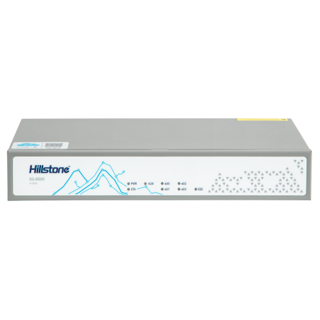 HILL-SG-6000-A1000-IN12 - Hillstone Networks NGFW - Hardware + 1 anno di servizio di base - 4Gbps FW/1.5Gbps NGFW throughput - 4