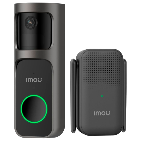 IMOU-DB-2SP-3T0W/DS2S - Kit Doorbell 2S 3MP - WiFi 2.4 GHz / 5000mAh - 166º + tracking virtuale / IR 5m - Pulsante di chiamata /