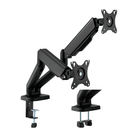 LDT46-C024E - Supporto per doppio monitor - Installazione a tavolo - Carico massimo 9 Kg/braccio - Inclinazione -90º +90º - VESA