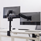 LDT48-C024 - Supporto per doppio monitor - Installazione a tavolo - Carico massimo 9 Kg/braccio - Inclinazione -35º +35º - VESA LDT48-C024 - Supporto per doppio monitor - Installazione a tavolo - Carico massimo 9 Kg/braccio - Inclinazione -35º +35º - VESA