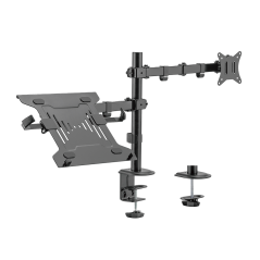 LDT66-C024ML - Supporto a braccio per monitor e PC - Installazione a tavolo - Carico massimo 9Kg - Inclinazione -45º +45º - VESA