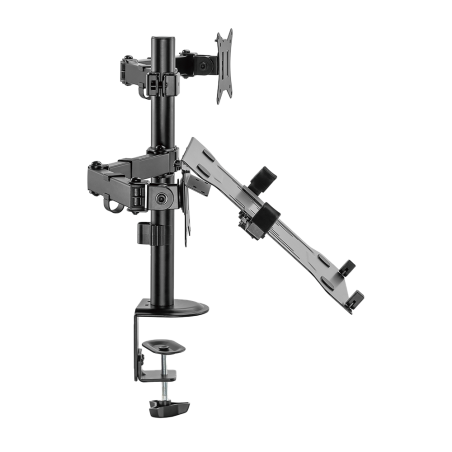 LDT66-C024ML - Supporto a braccio per monitor e PC - Installazione a tavolo - Carico massimo 9Kg - Inclinazione -45º +45º - VESA