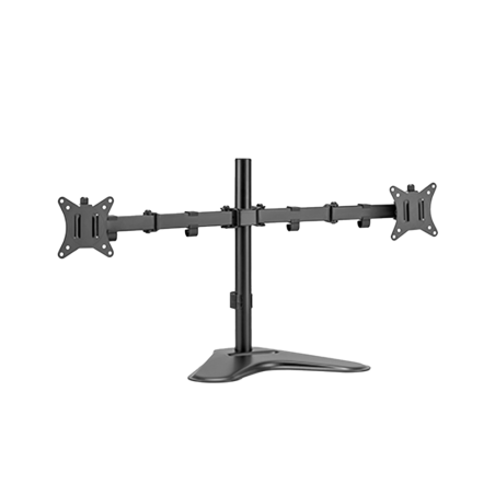 LDT66-T024 - Supporto per doppio monitor - Installazione a tavolo - Carico massimo 9Kg - Inclinazione -45º +45º - VESA 75x75 - V
