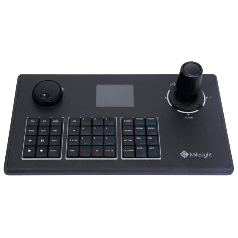 MS-K01 - Tastiera IP Milesight - Connessione alla rete locale RJ45 - Schermo LCD 2.8" - Joystick a 4 assi
