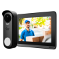 NVS-VIDEOINTERCOM-WIRELESS - Kit Videocitofonico Nivian Wireless WiFiHaLow - Postazione esterna wireless + Monitor WiFi - Postaz