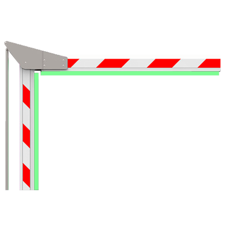 PB-BOOM303-FOLDING-3M-LED - Braccio della barriera di parcheggio - Compatibile con PB-PARKBARRIER-PRO303 - Braccio angolato a 90