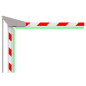 PB-BOOM707-FOLDING-3M-LED - Braccio della barriera di parcheggio - Compatibile con PB-PARKBARRIER-ULTRA707 - Braccio angolato a PB-BOOM707-FOLDING-3M-LED - Braccio della barriera di parcheggio - Compatibile con PB-PARKBARRIER-ULTRA707 - Braccio angolato a