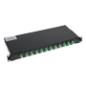 PP-FIBER-12-LC - Patch panel in fibra - 12 Porte LC/APC duplex - Vassoio di giunzione (senza pigtail) - Formato per rack - Dimen