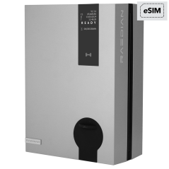 RD-NEO-22-S-ESIM-SILVER - Colonnina di ricarica per veicoli elettrici - Potenza 22kW / 32A / Trifase - Connettore tipo 2 - Prote