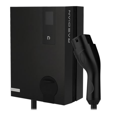 RD-NEO-7-C5-GREY - Colonnina di ricarica per veicoli elettrici - Potenza 7,4 kW / 32A / Monofase - Connettore tipo 2 - Protezion