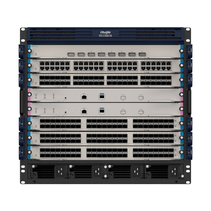 RG-CS88-08 - Ruijie Switch Modulare L3 - 6 Slot di Espansione (dimensione totale di 10U) - Fino a 288 GE / 288 SFP / 288 SFP+ / RG-CS88-08 - Ruijie Switch Modulare L3 - 6 Slot di Espansione (dimensione totale di 10U) - Fino a 288 GE / 288 SFP / 288 SFP+ /